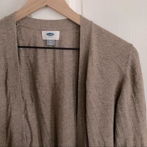 Old Navy Basic Light Tan Thin Cardigan | Size M